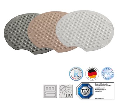 Duscheinlage TecnoPlus rund 55cm>>>>Farbe: grau Duscheinlage TecnoPlus rund 55cm>>>>Farbe: grau