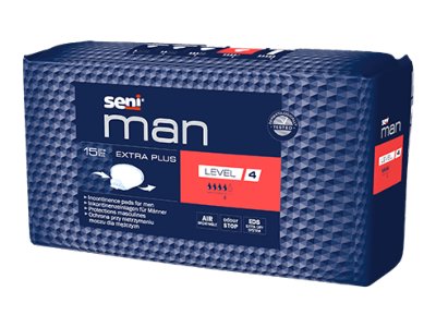 Inkontinenzeinlagen Seni Man Extra Plus Level 4 (1 Karton: 12 x 15 Stück)>>>> Inkontinenzeinlagen Seni Man Extra Plus Level 4 (1 Karton: 12 x 15 Stück)>>>>