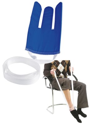 Strumpfanzieher Frottee mit 2 Zugbändern 650mm>>>>