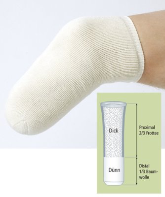 Stumpfstrumpf Cotton,Dick-Dünn,weiß 35cm, Stumpfstrumpf Cotton,Dick-Dünn,weiß 35cm,