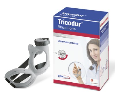 Daumenorthese Actimove Rhizo Forte, grau>>>>Gr. M links