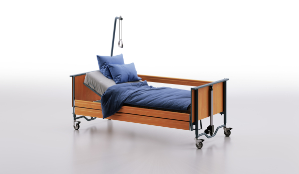 Pflegebett domiflex 3, 90x200cm>>>>Farbe: sonoma eiche Pflegebett domiflex 3low, 4-get., 90x200cm>>>>Farbe: Buche gedämpft