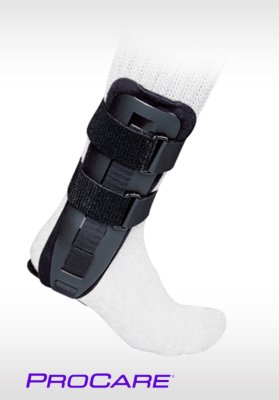 Standart Sprunggelenkorthese PROCARE SURROUND ANKLE FLOAM, schwarz>>>>Ausf.: Athletic (kurze Version)