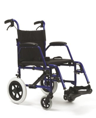Transportrollstuhl BOBBY blau>>>>SB 42 cm