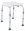 Duschstuhl DH 135 ohne Lehne mit Ausschnitt,weiß>>>>