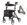 Rollator ALEVO CARBON mit Rückengurt und Tasche>>>>Farbe: silber Rollator ALEVO m.Rückengurt,Tasche,aubergine,