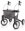 Rollator TOPRO Olympos ATR>>>>Farbe: schwarz Gr. M