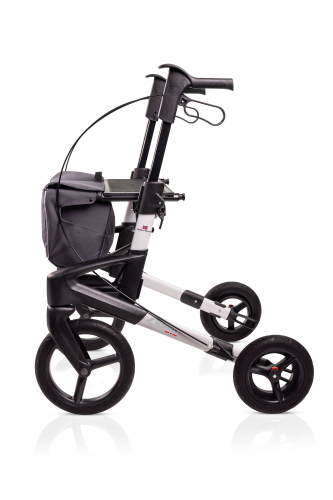 Rollator Olympos ATR Black Series S, OFF road wheels>>>>Farbe: polarsilber Rollator Olympos ATR Black Series S, OFF road wheels>>>>Farbe: polarsilber