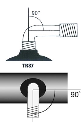 Schlauch für Elektro-Rollstuhl 3.00-6" TR87 AV 90/90°>>>>
