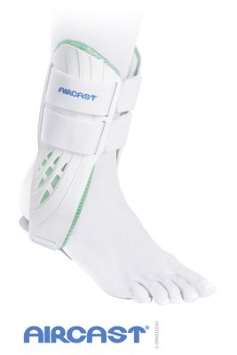 Sprunggelenkschiene AIRCAST Air-Stirrup II weiß>>>>Gr. S rechts Sprunggelenkschiene AIRCAST Air-Stirrup II weiß>>>>Gr. M links