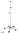 Infusionsständer 4-armig mit Abtropfglas und Flaschenkreuz>>>> Infusionsständer 4-armig mit Abtropfglas und Flaschenkreuz>>>>
