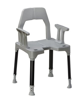 441563.jpg Duschstuhl TAYO SilverLine mit Armlehnen lichtgrau-schwarz>>>>