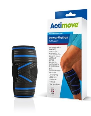 Actimove PowerMotion Waden-,muskelbandage anthrazit Gr.L,