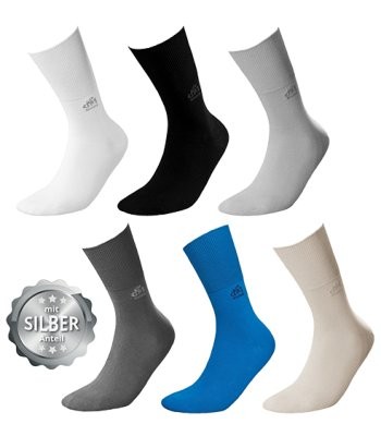 DeoMed Cotton Silver Socken,blau Gr.39-42,