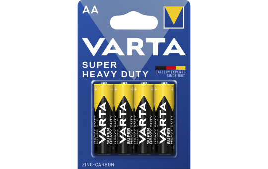 Mignon-Batterie VARTA ''Superlife'' Zink-Chlorid, Typ AA, 1,5V, 4er-Blister