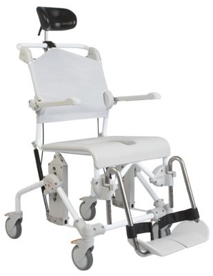 Swift Mobil Tilt-2 Dusch-Toil.,-Rollstuhl m.Eimerhalter,grau,