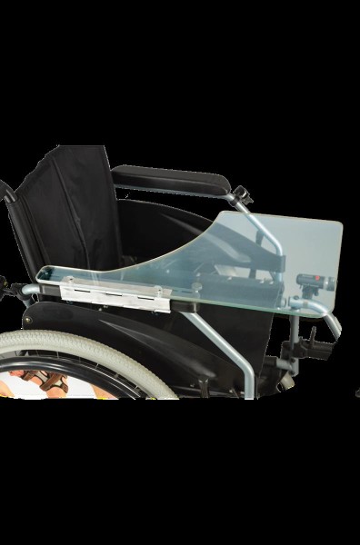 HALBER.THERAPIETISCH.8.KLAPPBARtransparentPET/ Edelstahl TOP Angebot