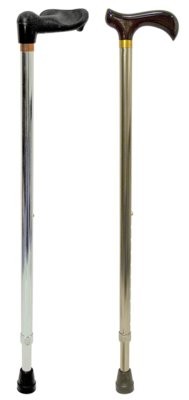 Leichtmetall-Krankenst.,verst.,Fritzgriff,silber