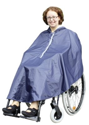 Rollstuhl-Regenponcho ROLKO-,rainPRO blau,