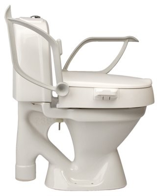 Toilettensitzerhöhung Cloo m.,Armlehnen,höhenv.6,10 o.14cm,