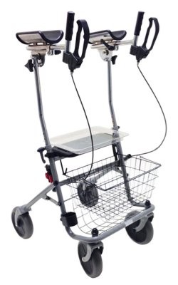 Rollator Cristallo2 m.Unterarm,-Auflage,silber(Drive Medical),