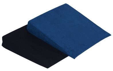 Keilkissen Microfaser-Velours,m.RV.38x38x8/1cm,blau,