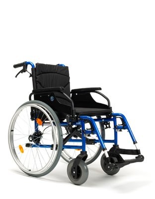 Rollstuhl D200-V SB48 m.TB/48.,B03.B06.B74.B80,metallicblau,