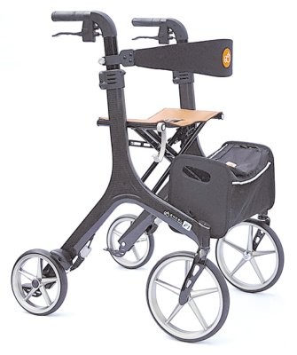 Carbon-Rollator Carbon F1-,Sitzhöhe 53 cm