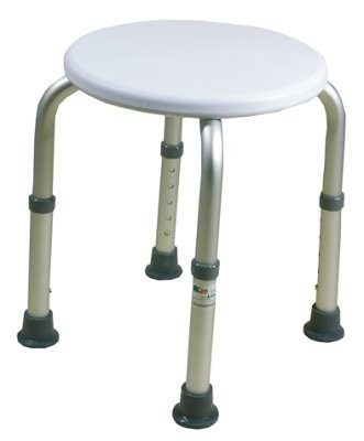 Duschhocker rund,höhenvstb.(CareLiv),