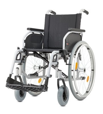 Rollstuhl S-ECO 300,SB40,PU,Duo-Armlehnen,silber,