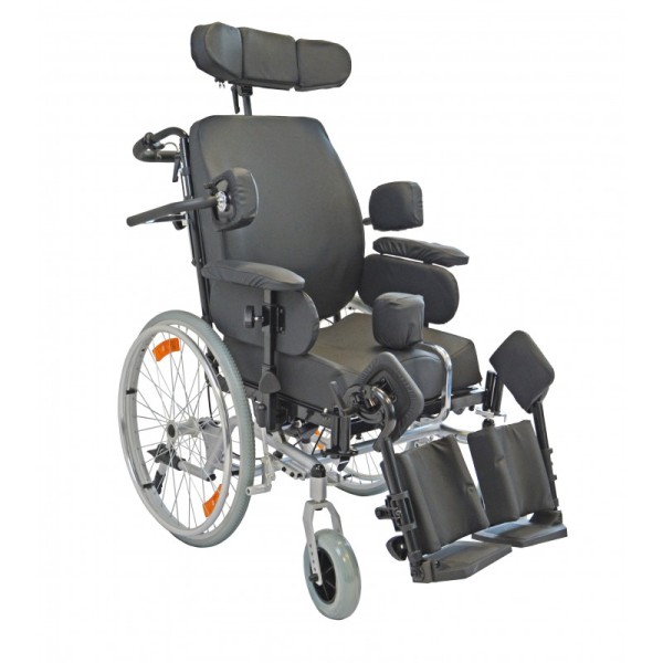 Multifunktionsrollstuhl TMM 41-46Sitzbreite 41-46cm, Farbe silber