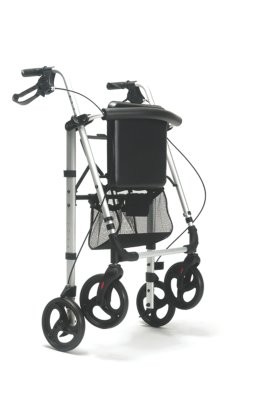 Rollator Eco-Plus m.Korb,Stockhalter,carbon(Vermeiren),