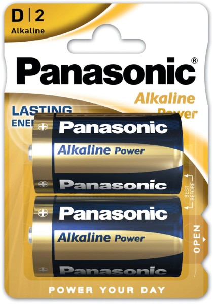 Panasonic Alkaline Power D-Batterien LR20 1,5 V AM1 MN 1300 Torcia 2er Blister LR20APB/2BP