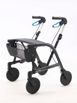 Rollator DOLOMITE GLOSS SH60kpl.m.Stufenhilfe,grau