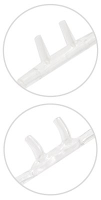 AEROpart O2-Brille 12-S m.2m,Schlauch,gebogene Nasenstutzen,