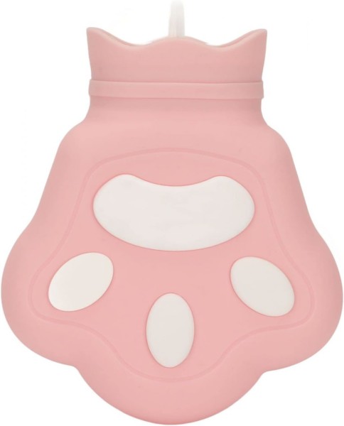 Top Mini Silikon Bärentatzen-Form Wärmflasche Pink 200 ml Bettflasche Handwärmer für Erwachsene und