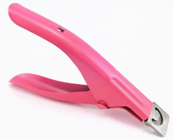 Top Nagelknipser Tip Cutter Schneider für Kunstnägel Gelnägel Maniküre Werkzeug aus Edelstahl Pink T