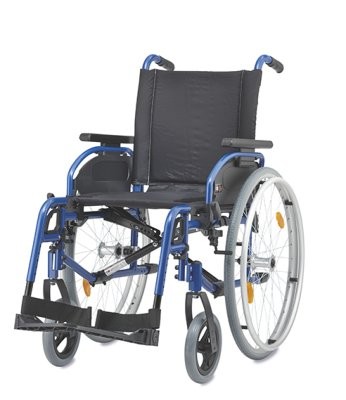 Leichtgewichtrollstuhl PYRO START plus+ SB52,Duo-Arml.,PU,blau-met.,