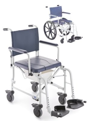 Invacare H263 LIMA Dusch-Toil.,-Rollst.5" m.Topf u.Halter,