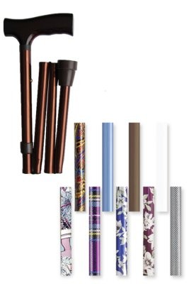 Faltstock höhenverstellbar,85-95cm braun(Sundo),