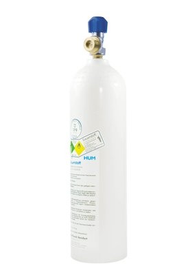 Sauerstoff Flasche m.Restdruck,-Ventil 2l,gefüllt(HUM),