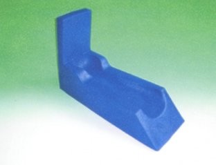 Beinhochlagerungsschiene 45°,m.Fußstütze,70x25x15/45cm,blau,