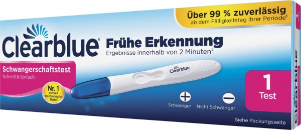 Clearblue 50x Schwangerschaftstest Schnell & Einfach Frühe Erkennung