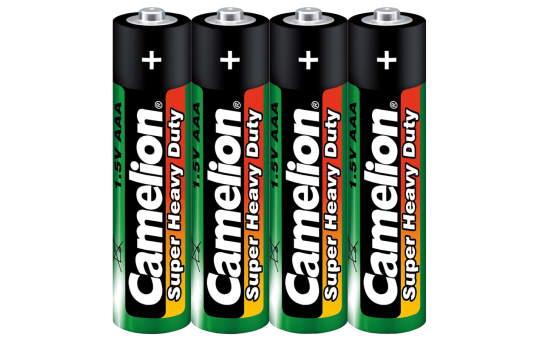 Micro-Batterie CAMELION Super Heavy Duty, 1,5 V, Typ AAA/R03, 4er-Pack