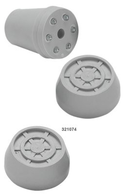 Krückenkapsel mit Spikes 18mmgrau(Ossenberg)
