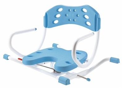 ARUBA Badewannen-Drehsitz m.Lehne,blau(B&B)