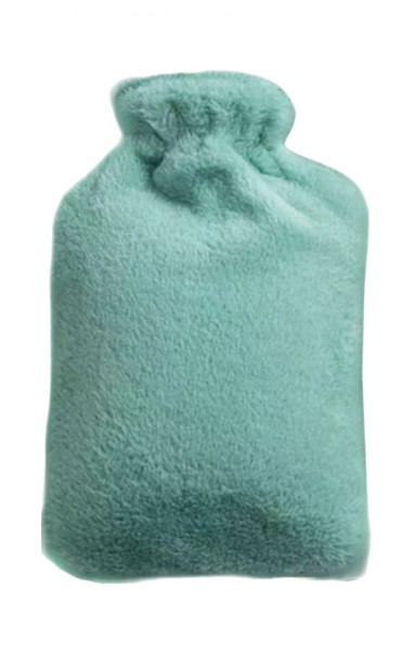 Top Wärmflasche Bettflasche 1000 ml mit Bezug für Kinder und Erwachsene Kühltasche Grün WBGr-01