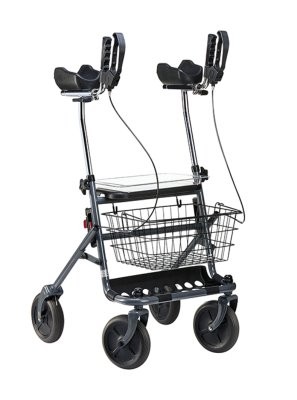 Rollator FAKTO+ ARTHRITIS,Korb,Tablett,PU,mangan grey met.,