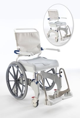 AQUATEC OCEAN 24" Ergo,Dusch-u. Toil.-Rollstuhl,