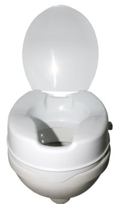 Toilettensitzerhöhung m.Deckel,10cm(CareLiv),